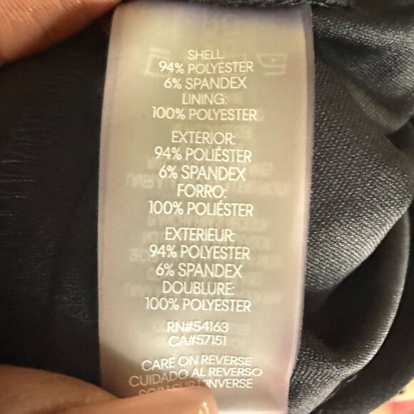 Calvin Klein Womens Black Off-Shoulder Sheath Dress 4P - Picture 5 of 10